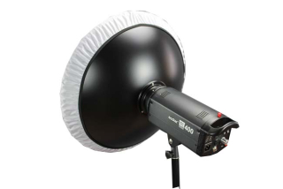 Beauty dish s voštinou a difuzérem 70 cm stříbrný
