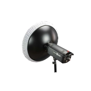 Beauty dish s voštinou a difuzérem 70 cm stříbrný