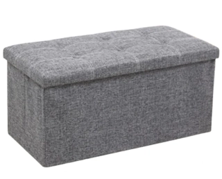 Taburet skládací 76x38x38 šedá/antracit