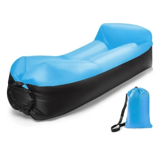 Nafukovací vak Lazy bag dvouvrstvý - modrý