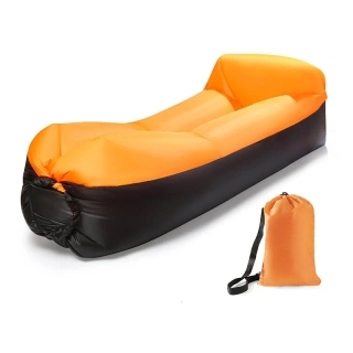 Nafukovací vak Lazy bag dvouvrstvý - oranžová